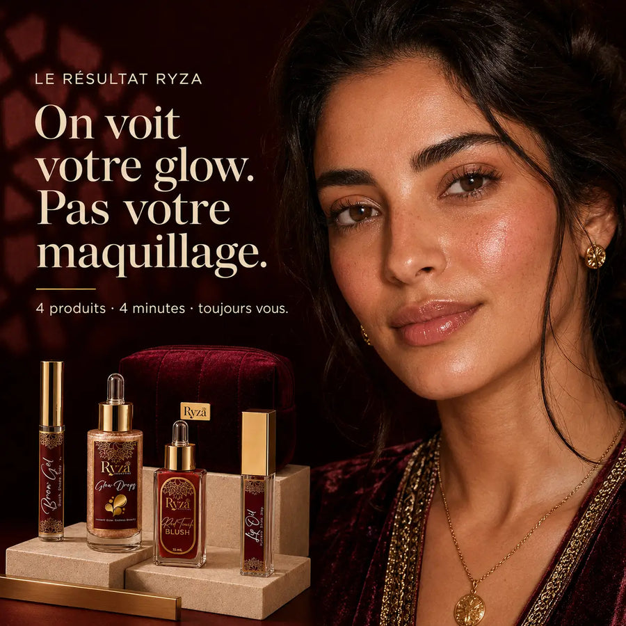 RYZA Glow Pack — routine maquillage rapide du matin