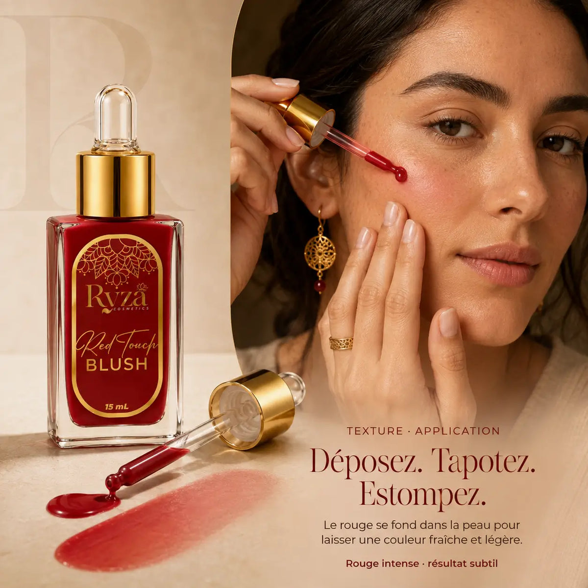 RYZA Liquid Blush — blush liquide au fini naturel