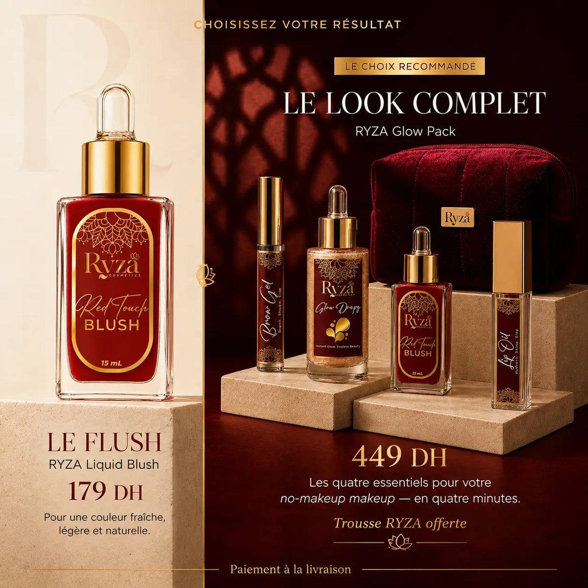 RYZA Liquid Blush — blush liquide au fini naturel